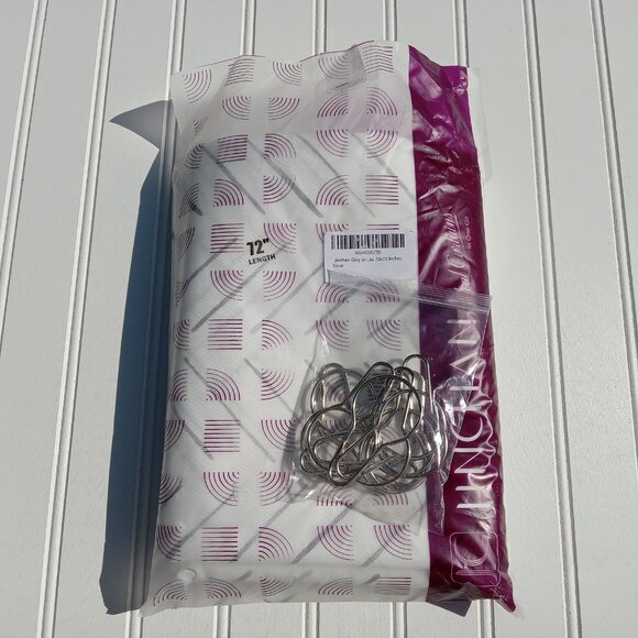 JINCHAN Shower Curtain 70 x 71.5 Inky Herringbone Chevron Zig Zag White Black - Picture 13 of 16